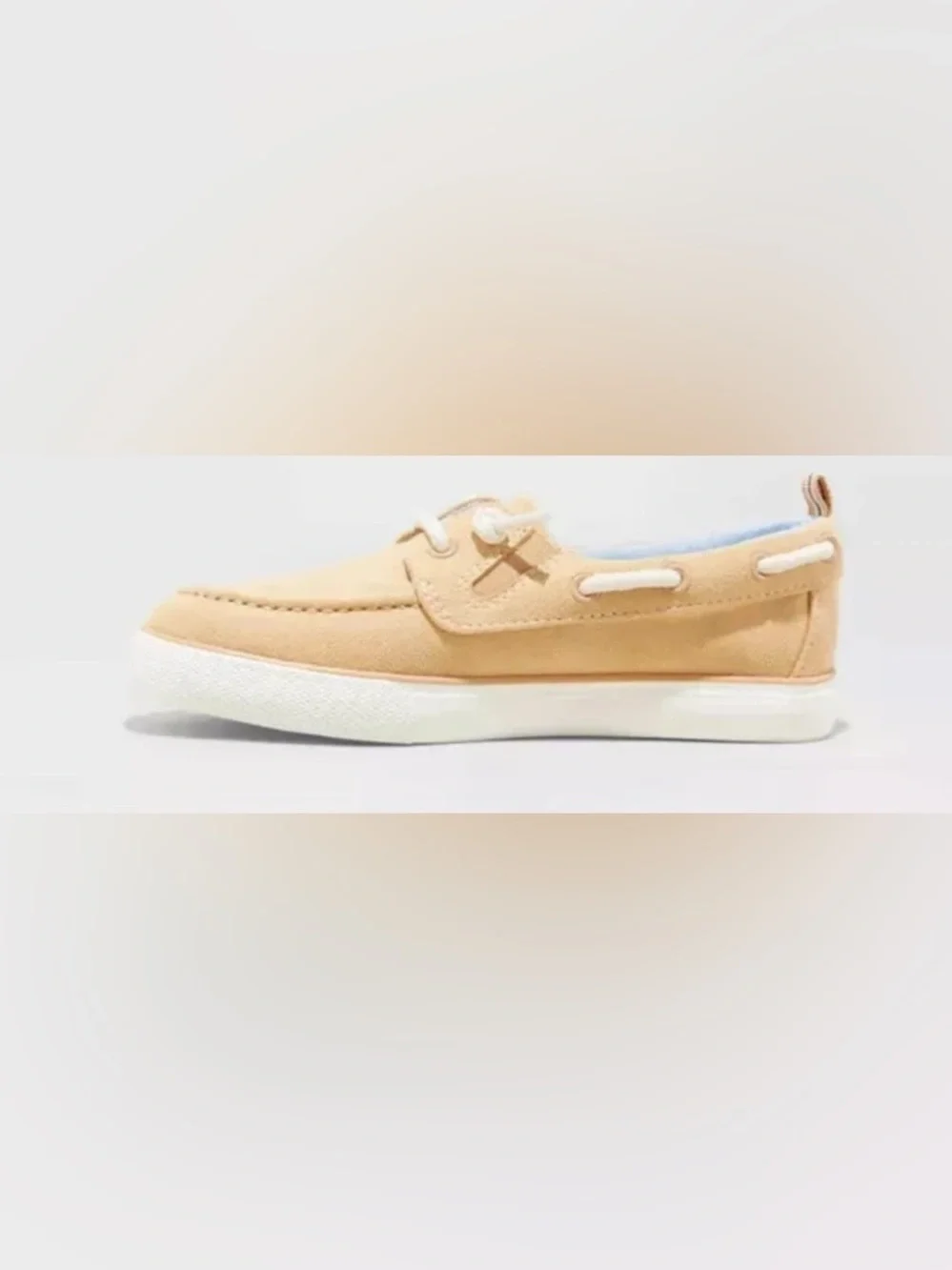 NEW- Kids Sz.5 Cat & Jack Reece Slip On Boat Shoes Beige Casual loafers